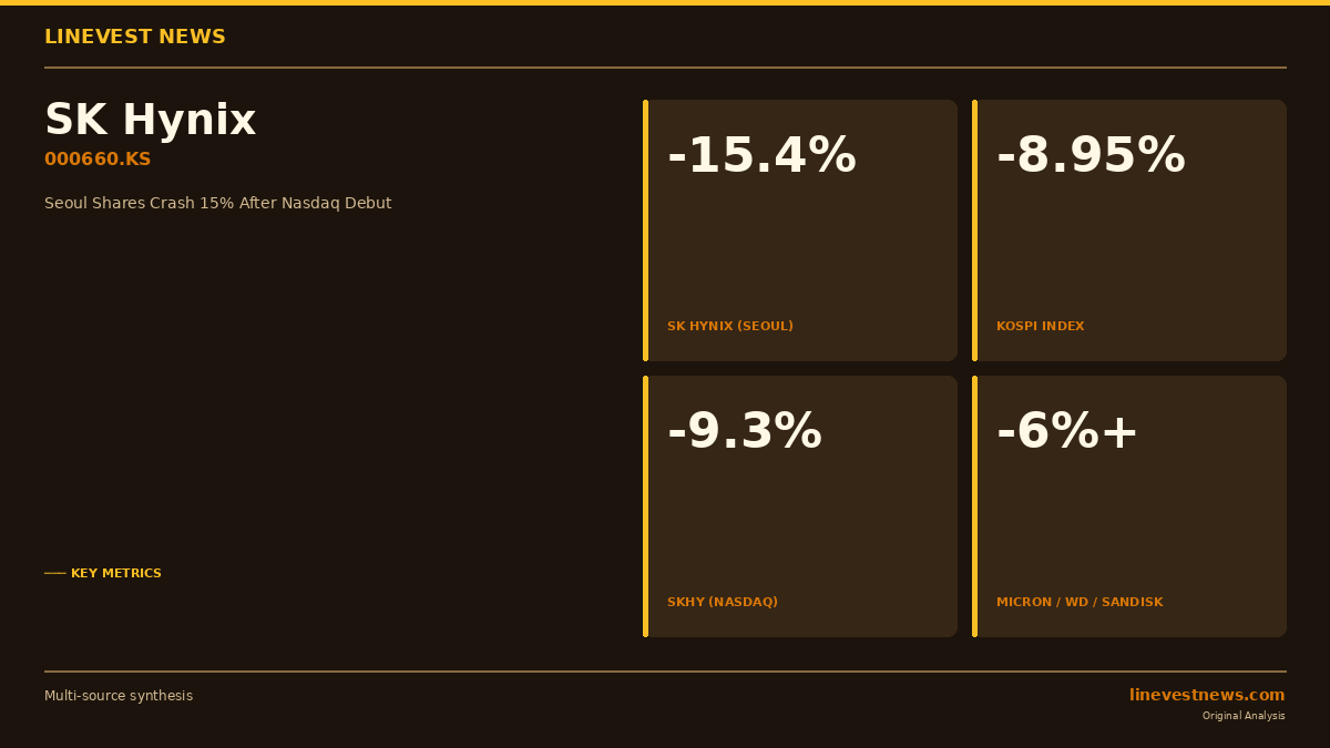 SK Hynix's Nasdaq Triumph Backfires in Seoul: 15% Crash Triggers Circuit Breaker as KOSPI Falls 9%