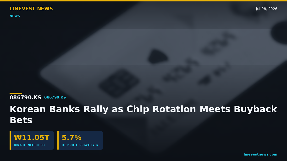 Korean Bank Stocks Rally as Chip Rotation Meets Buyback Bets