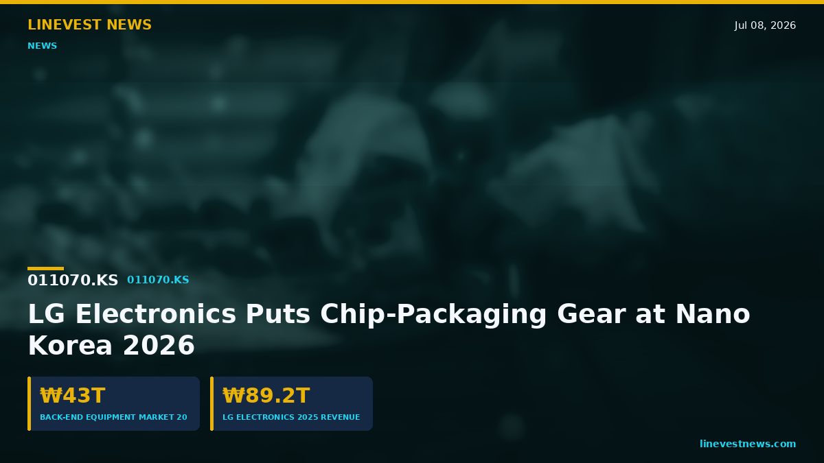 LG Electronics (066570.KS) Bets on Chip Gear at Nano Korea