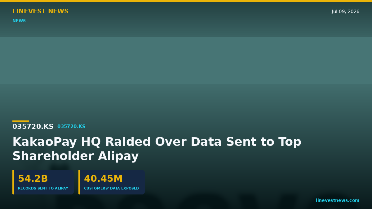 KakaoPay (377300.KS) HQ Raided Over Alipay Data Transfer
