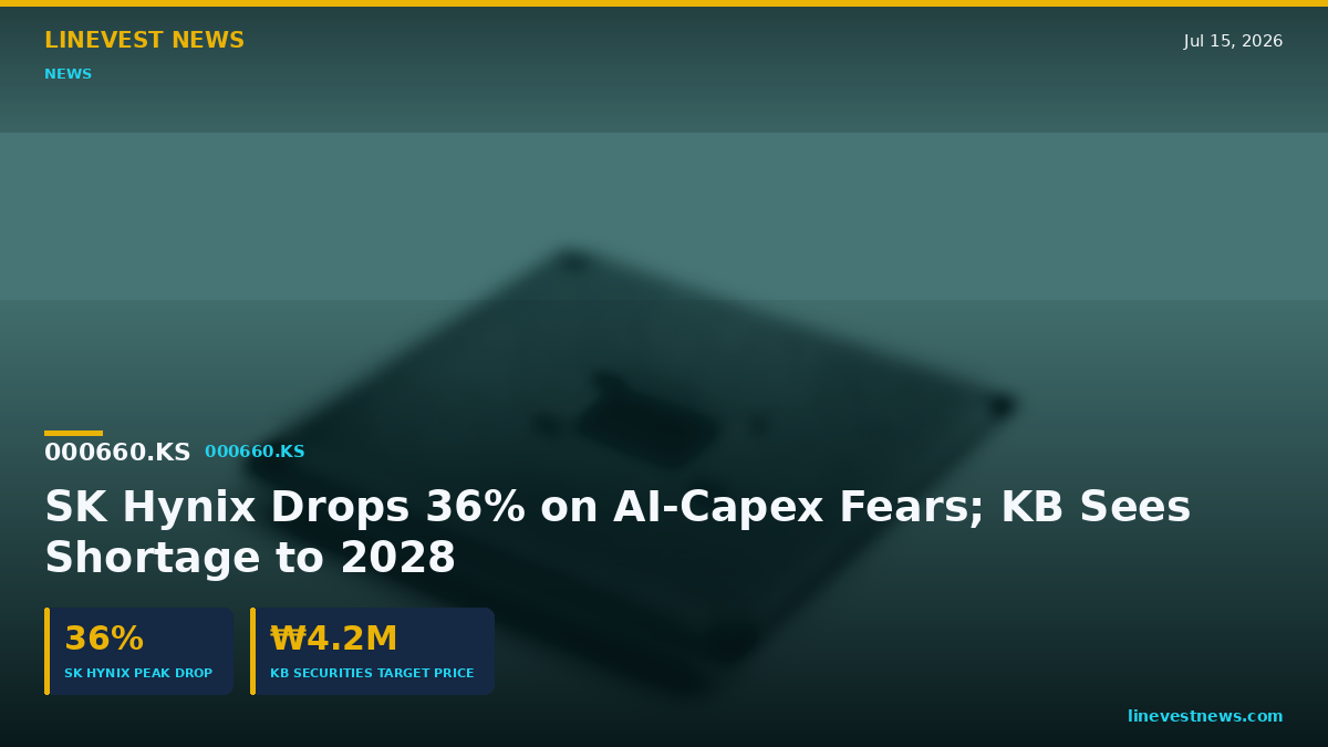 SK Hynix (000660.KS) Falls 36%; KB Sees HBM Shortage to 2028