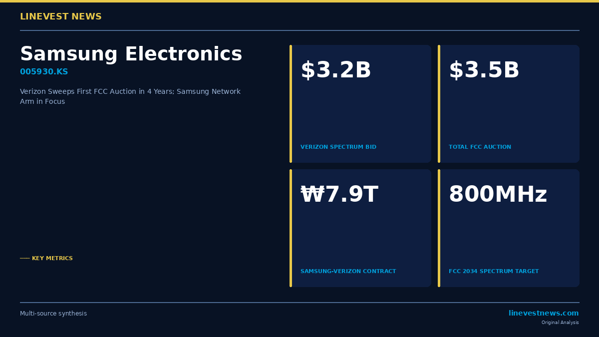 Verizon's $3.2B Spectrum Sweep Puts Samsung's 5G Network Unit Back in Focus