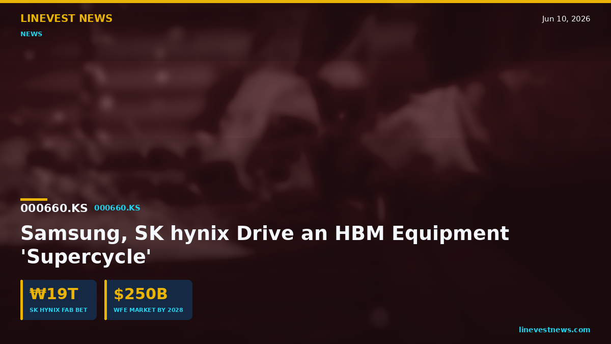 Samsung, SK hynix Drive an HBM Equipment 'Supercycle'