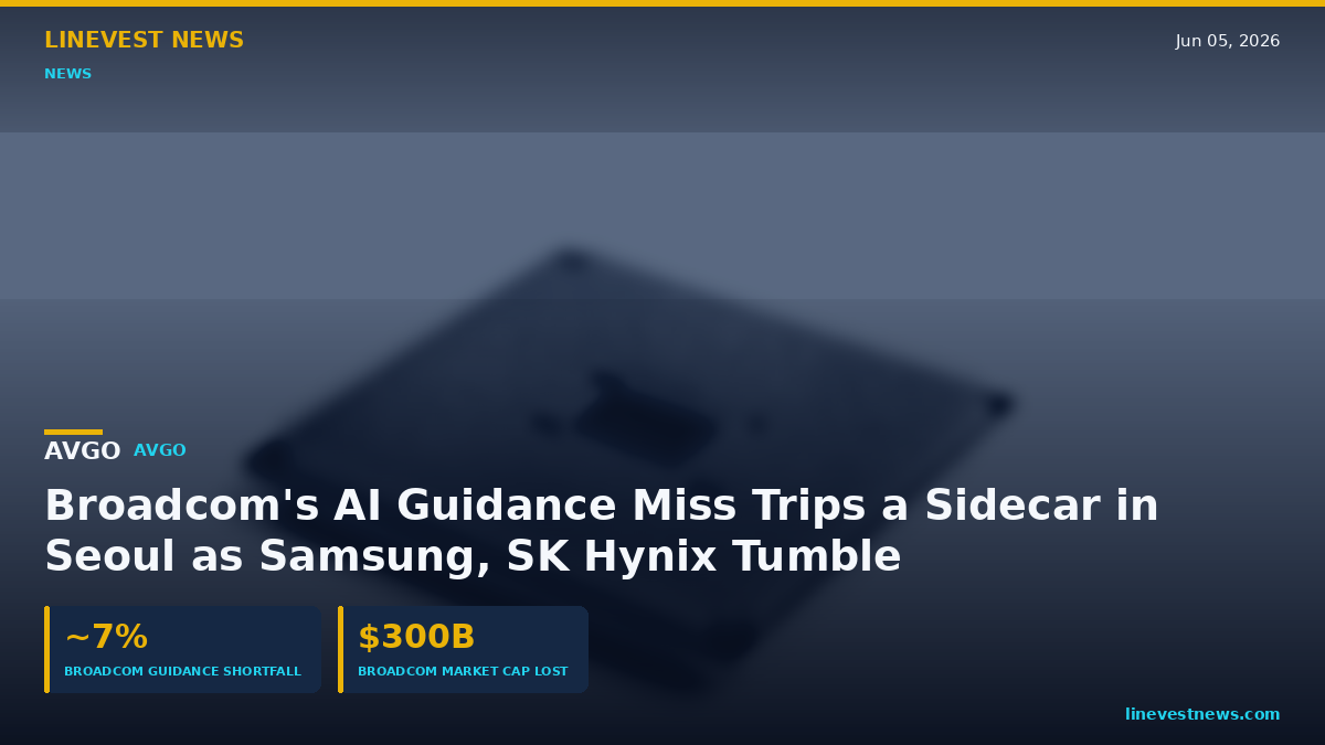 Broadcom (AVGO) AI Miss Sinks Samsung, SK Hynix; KOSPI -6%