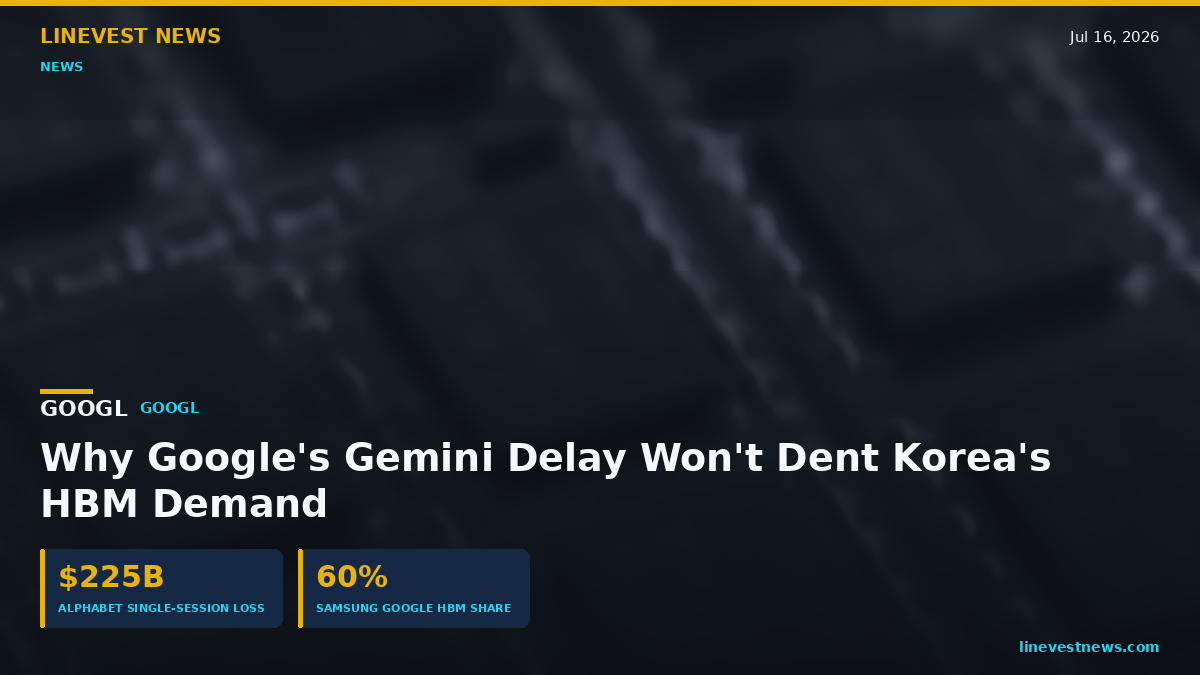 Google Gemini Delay Won't Dent Samsung, SK hynix HBM Demand