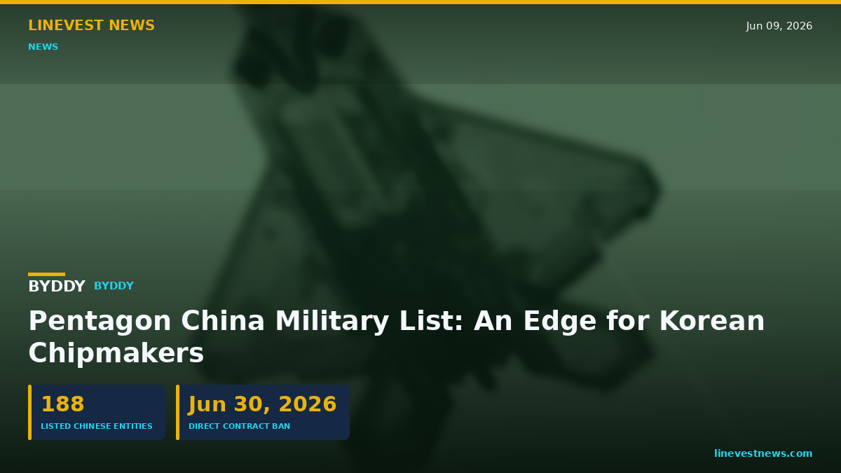 Pentagon China Military List: An Edge for Korean Chipmakers
