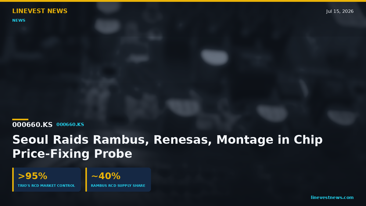 Seoul Raids Rambus, Renesas, Montage Over Chip Price-Fixing