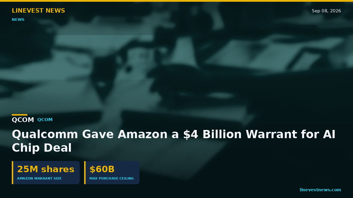 Qualcomm (QCOM) Gave Amazon a Warrant to Buy $4B of QCOM Stock in AI Chip Deal