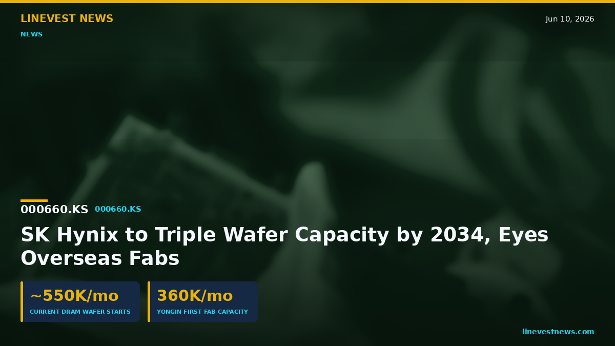 SK Hynix to Triple Wafer Capacity by 2034, Eyes Overseas Fabs